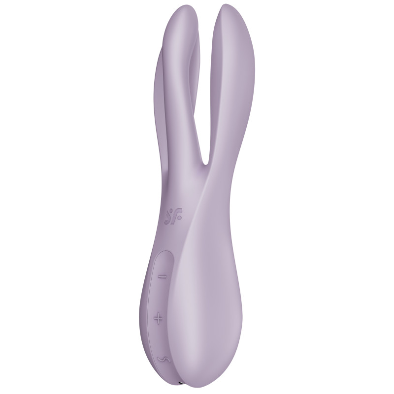 Satisfyer Stimulateur de clitoris vibrant Threesome 2 Satisfyer Violet